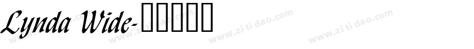 Lynda Wide字体转换